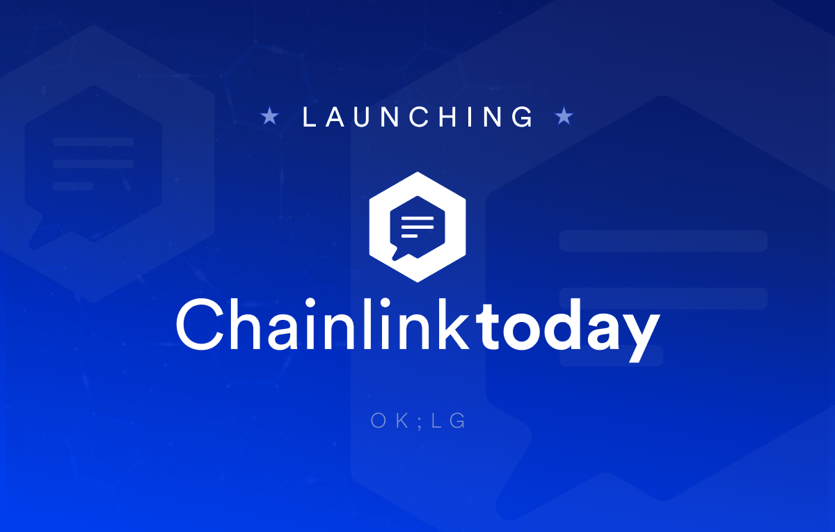 Chainlink Today launch image